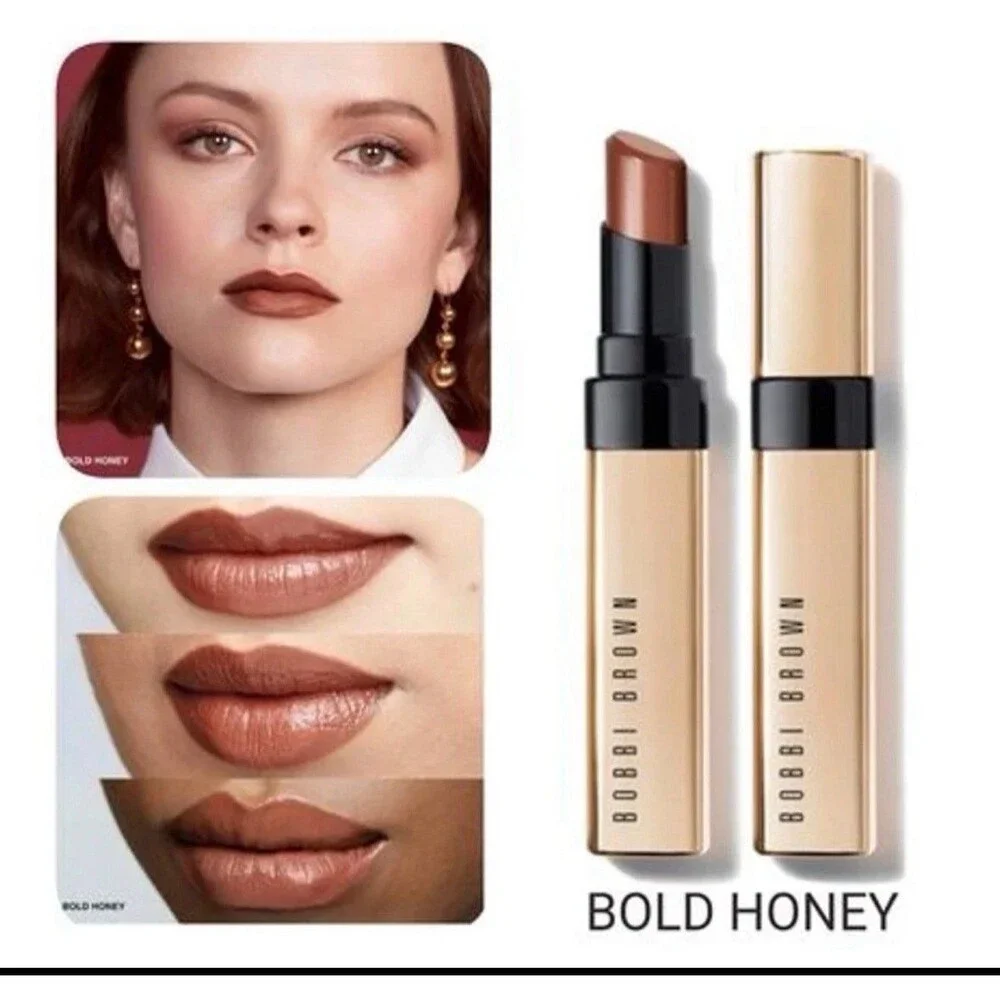 Bobbi Brown Luxe Shine Lipstick -Bold Honey | NIB